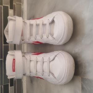 Shoes :Converse All Star, size: 3 boys, Color: White/Gym red/Navy blue